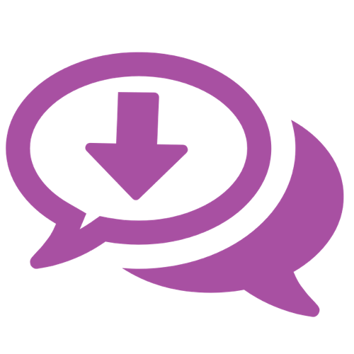 Icon of decreasing engagement rates